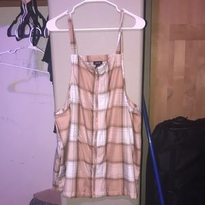 Zip up overall dress